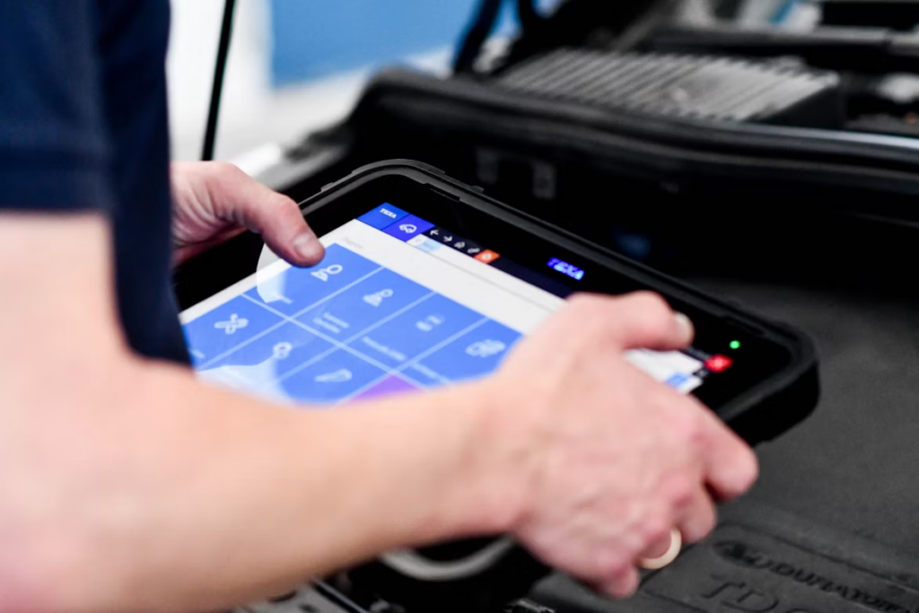 What Does Car Service Include: Digital vehicle diagnostic scan.