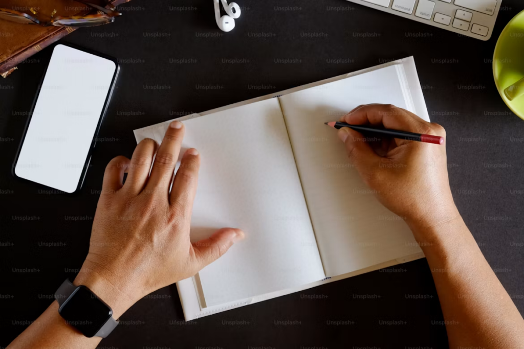 What Does Car Service Include: Writing service checklist notes.