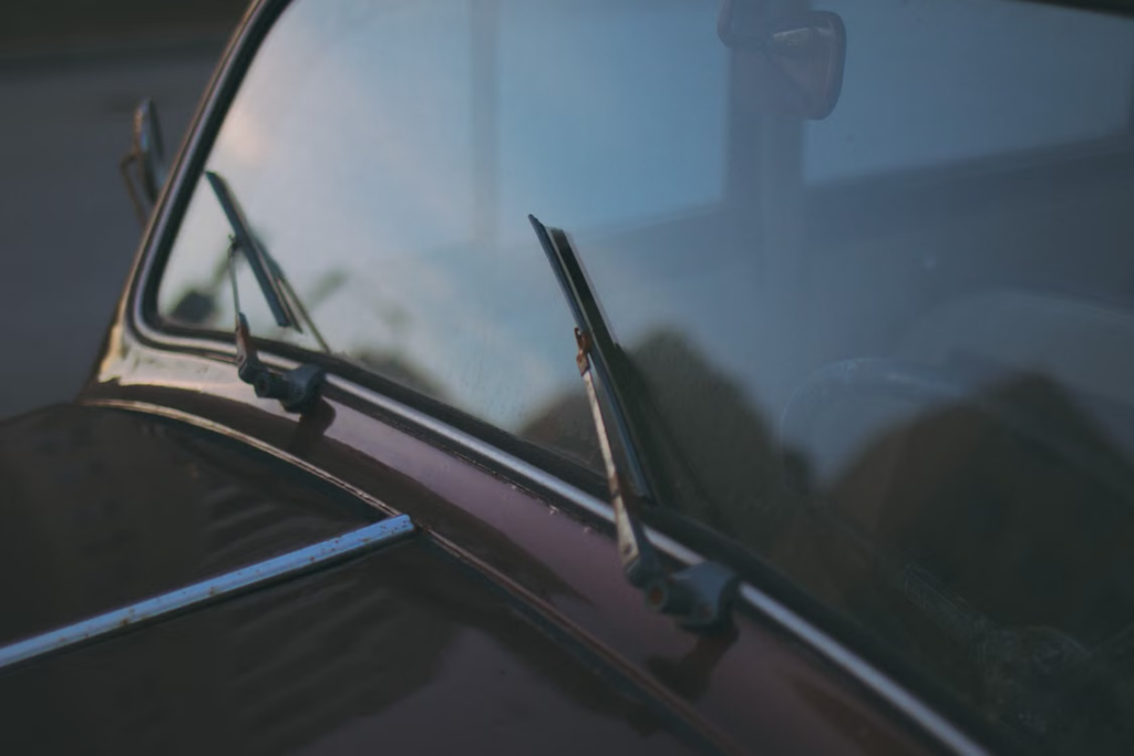 DIY Car Maintenance: Old windscreen wipers.
