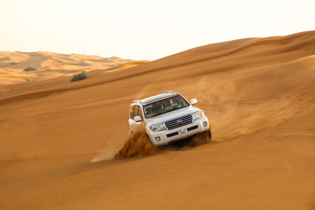 How often should you service your car: 4WD on a sand dune.